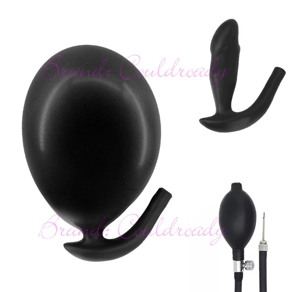 Go Out Silikone oppustet Super Big Anal Plug Dildo