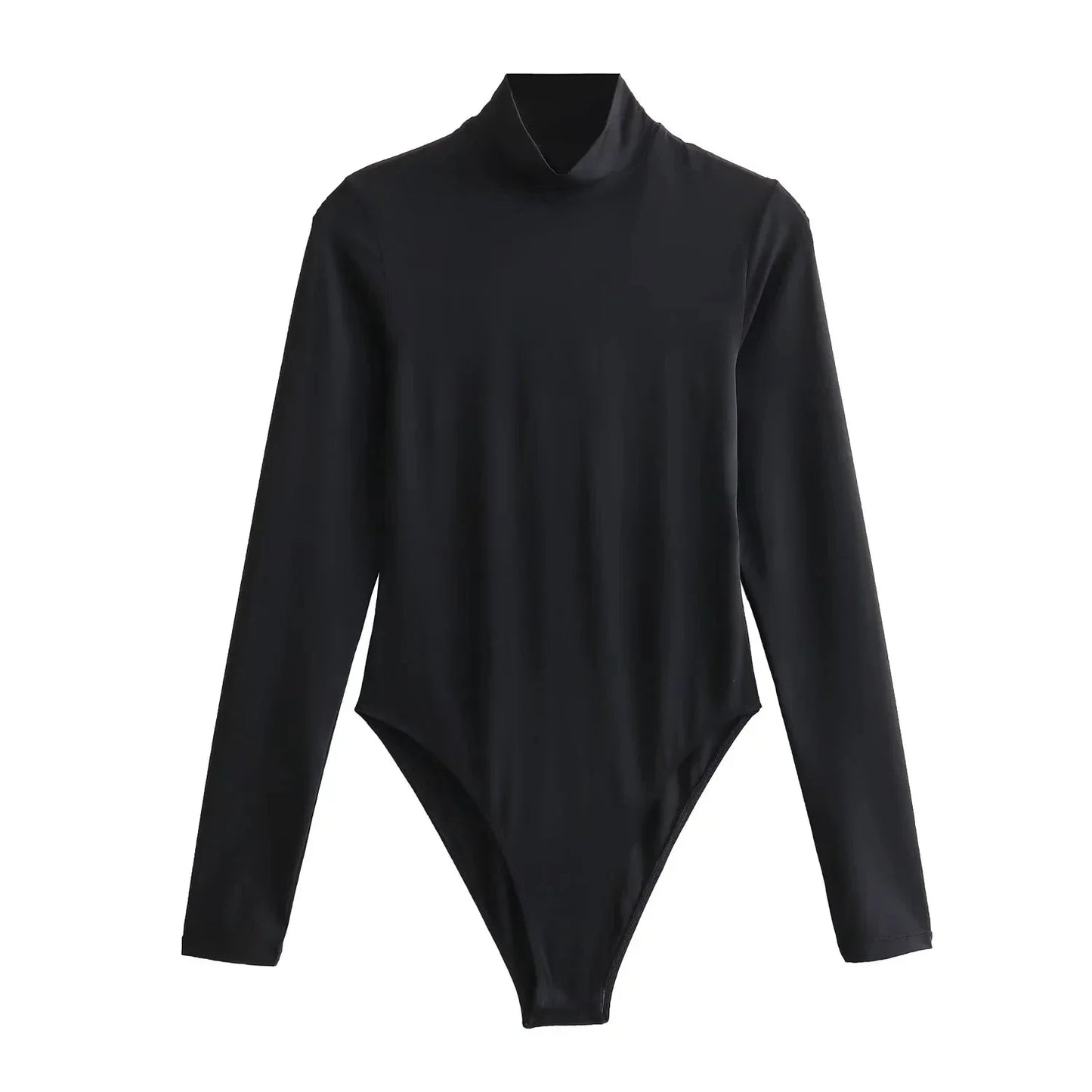 TRAF 2024 Women's Long Sleeve Body High Neck Bodysuit