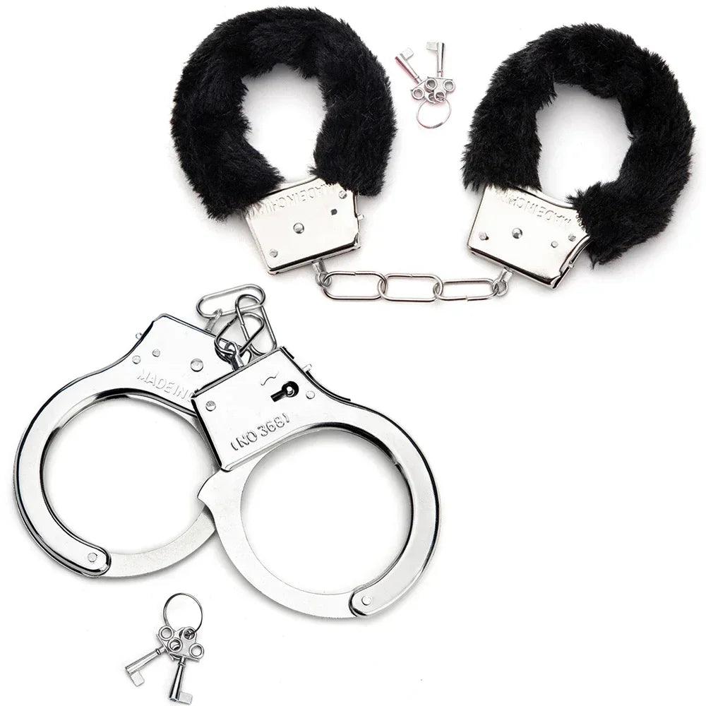 Erotic Accessories Sex Toys 2pc BDSM Bondage Handcuffs Set
