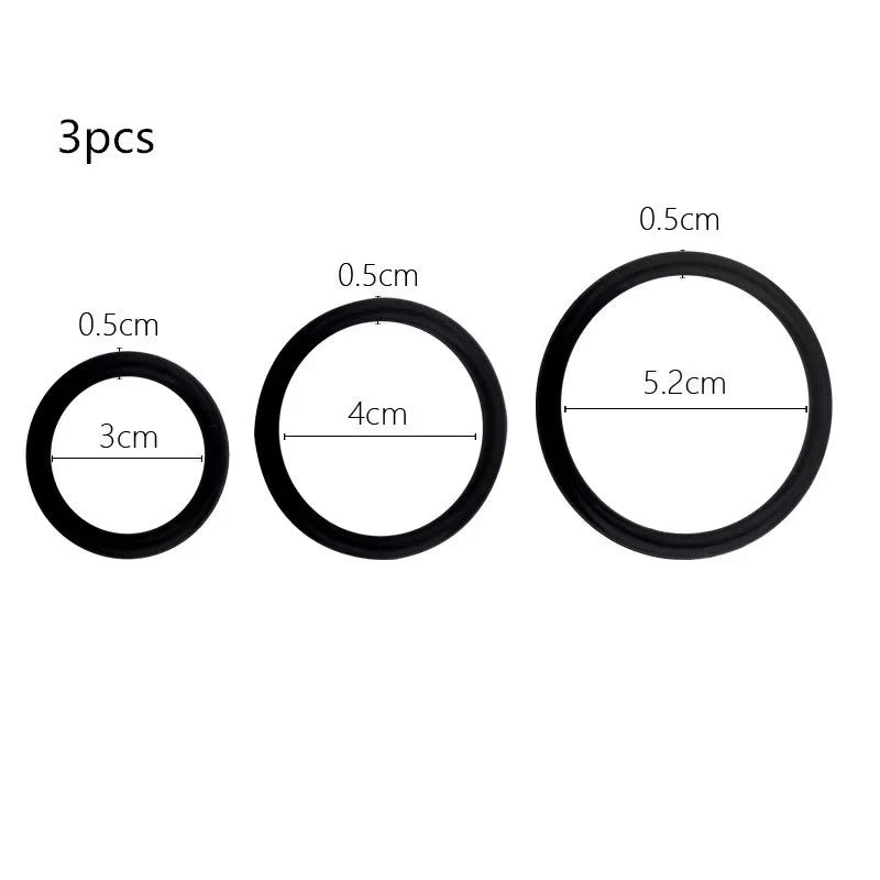 3/4PCS Ring Trainer for Delayed Performance Enhancement Men