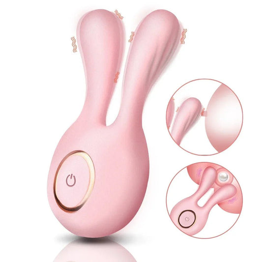10cm Rabbit Ear Vibrator Nipple Clamps For Ultimate Bliss