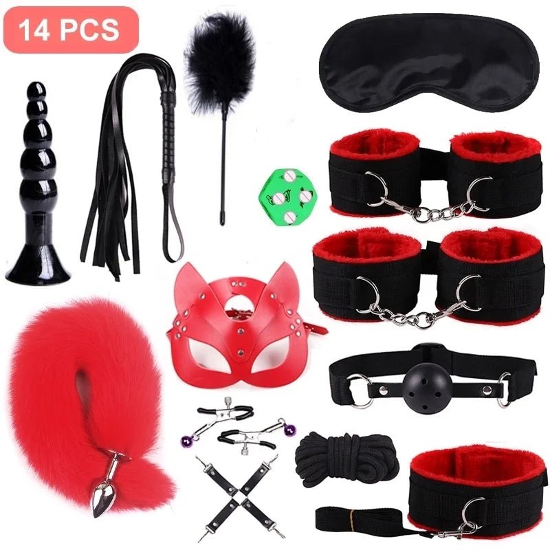 Bondage SM BDSM 14pcs Set Adults Toys For Enhanced Pleasure