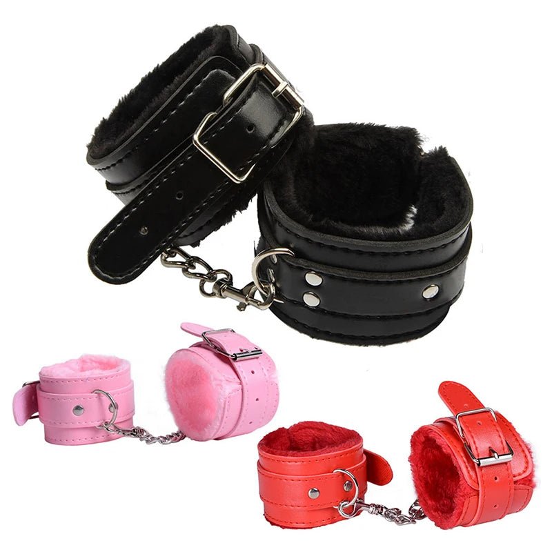 SM Handcuffs Ankle Cuff Plush Bondage Restraints 18+