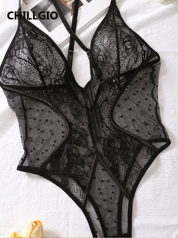 CHILLGIO Women Sexy Cross Spaghetti Straps Bodysuits