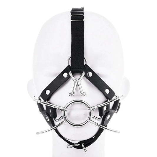 VaHppy Masks Gag Harness Nose Hooks SM BDSM Bondage Gear