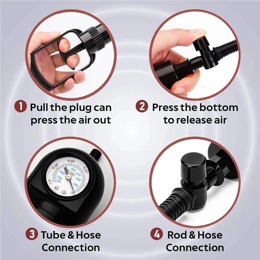 Electric Pump for Men Male Enhancement Ring Device
