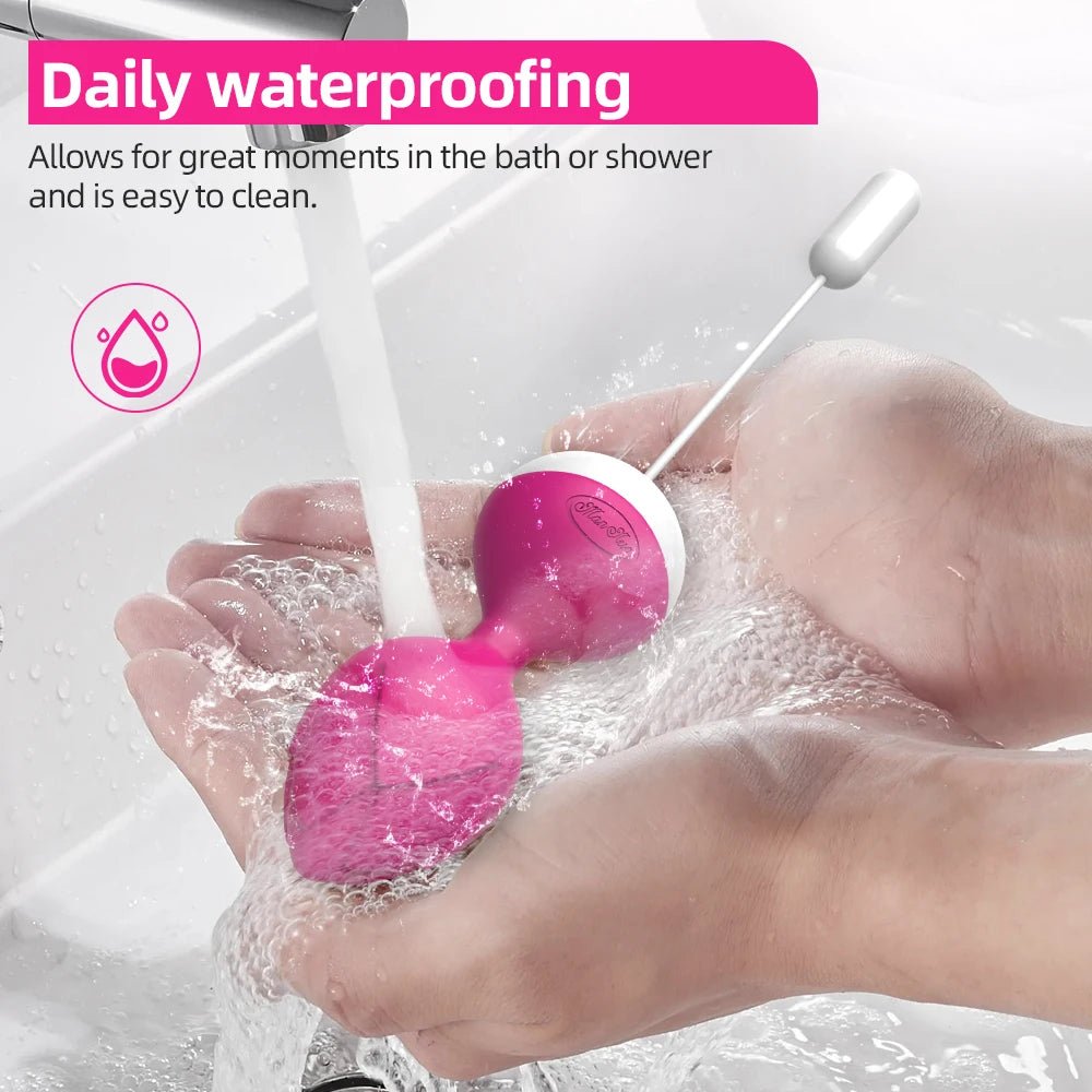 Remote Control Kegel Ball Trainer Wireless 10 Speeds Vibrator Use