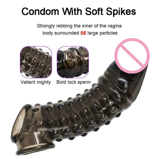 Soft Extender Condom Silicone Sleeve For Men’s Enjoyment
