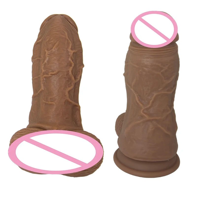 Realistic Veins Big Toy Liquid Silicone Suction Cup
