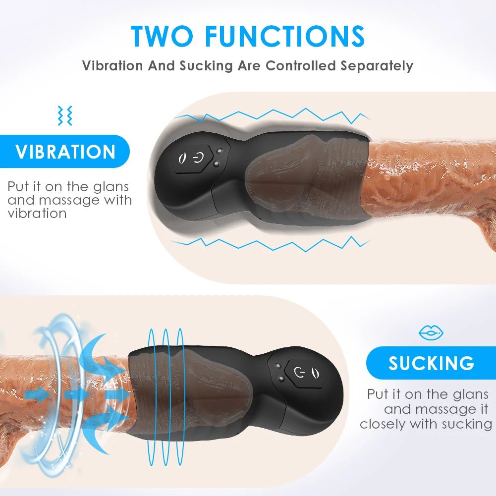Dingfoo Automatic Sucking Male Machine Vibrator Toy for Pleasure
