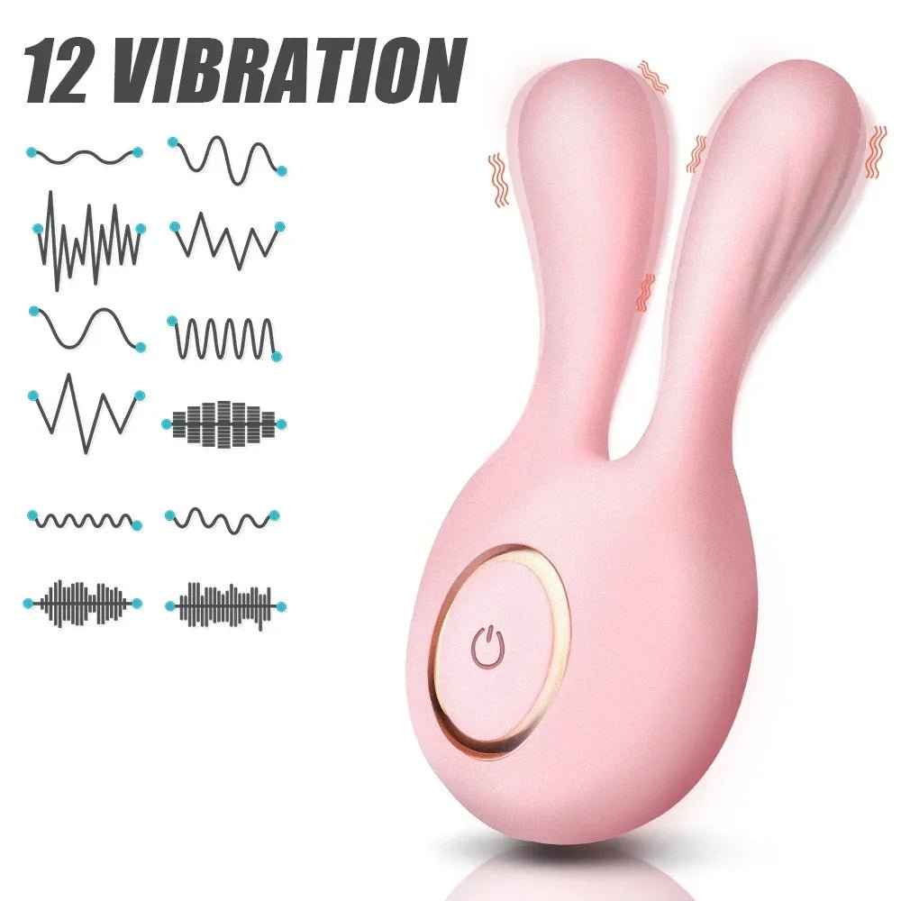 10cm Rabbit Ear Vibrator Nipple Clamps For Ultimate Bliss