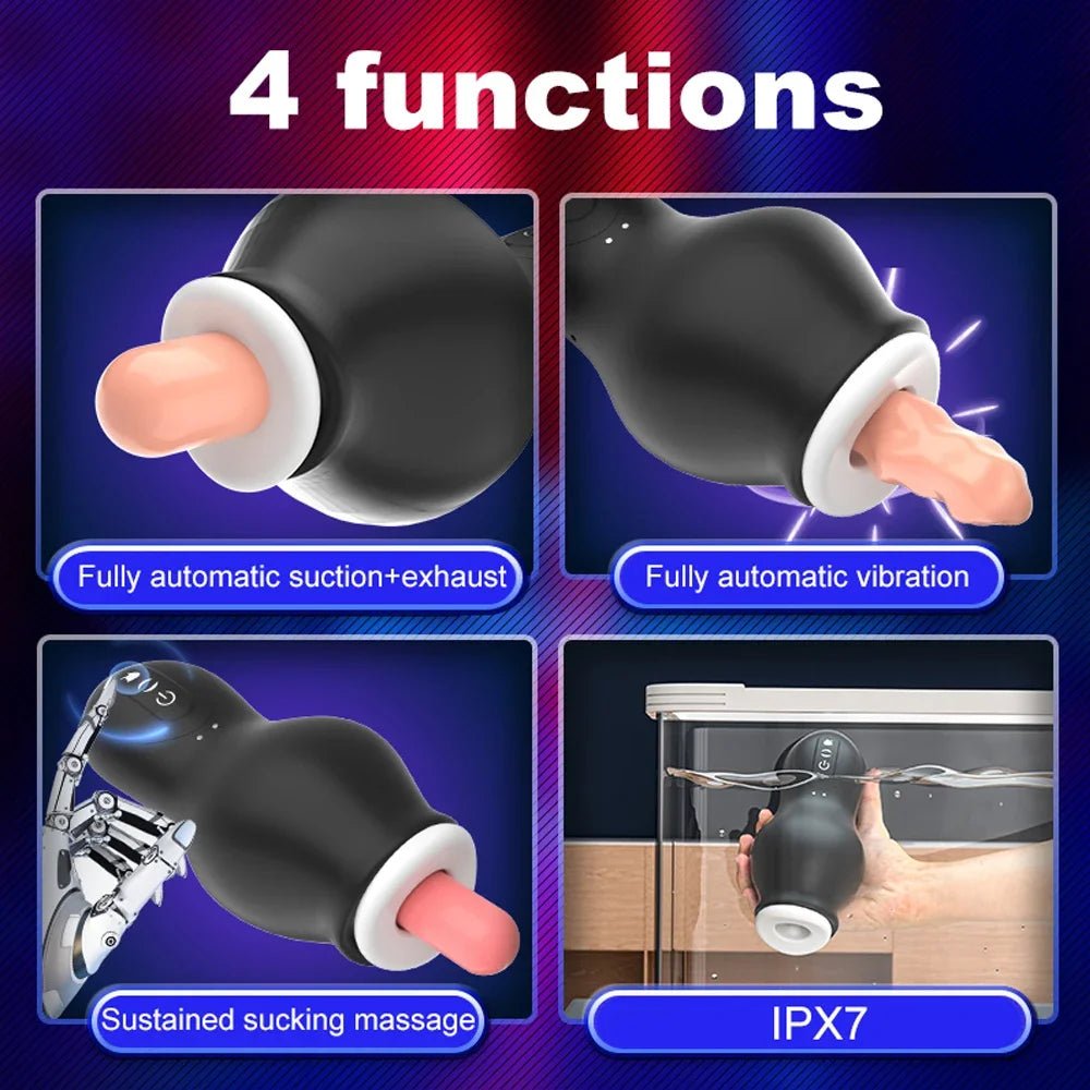 Male Automatic Sucking Cup for Vibration Pleasure Device