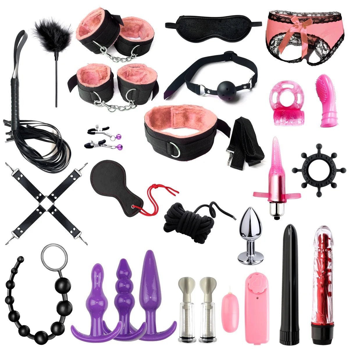 BDSM Love Set Bondage Kits Adult Toys for Women Pleasure