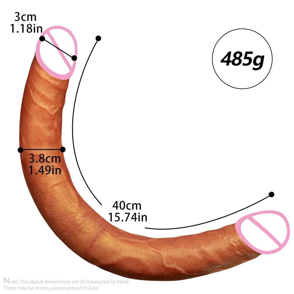40cm Flesh Double Head Flexible Realistic Pleasure Toy