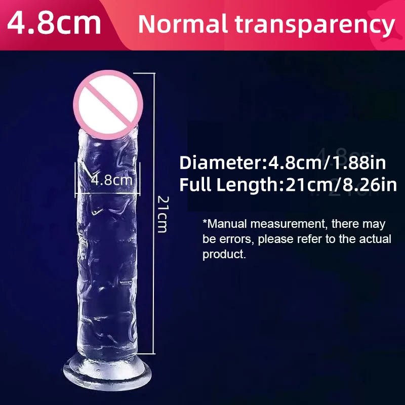 Transparent Realistic Toy Soft Crystal Jelly G Spot Delight