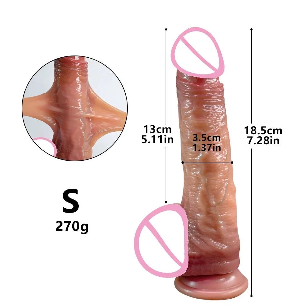 Realistic Dildos for Women Big Skin Sliding Joy Delight