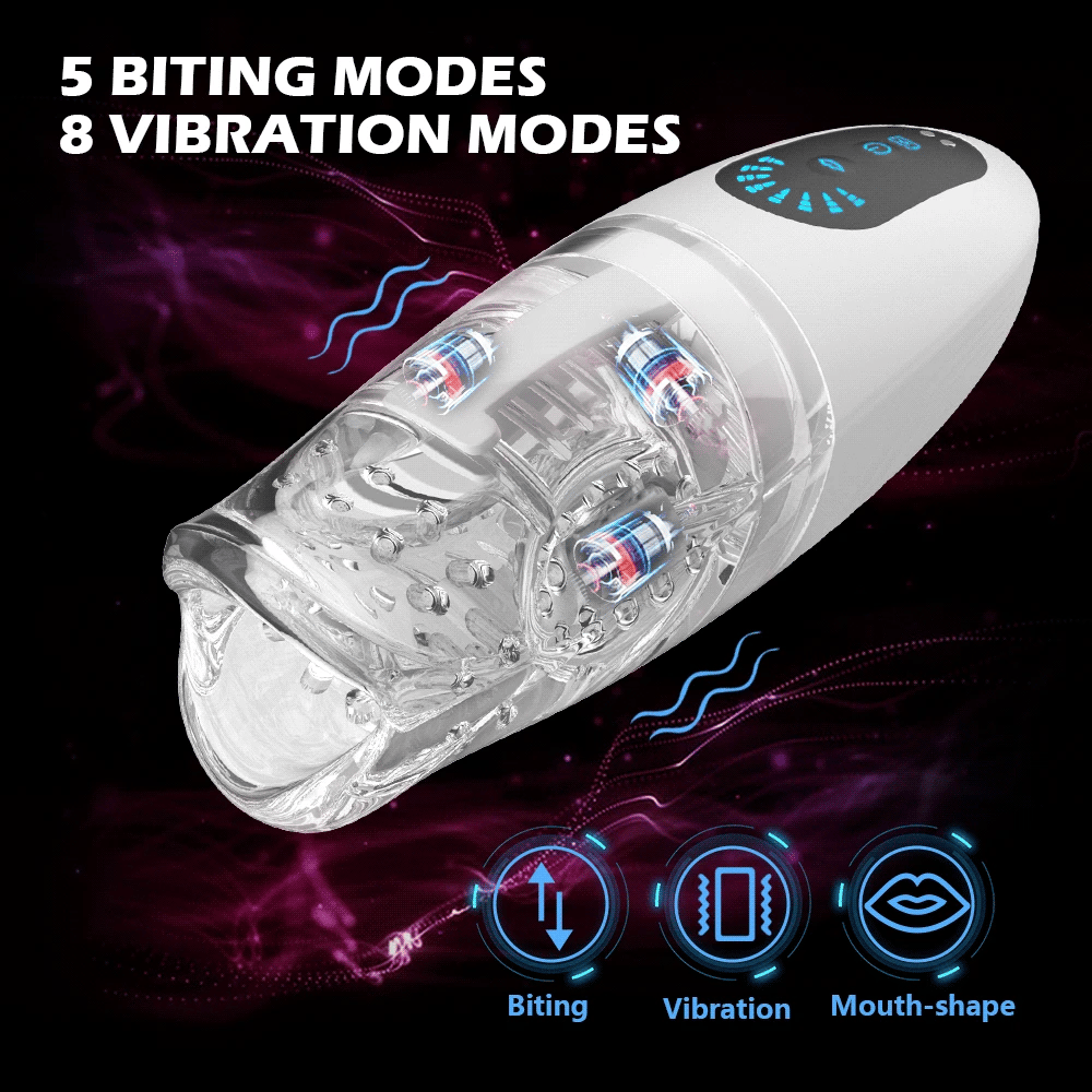 Automatic Toy for Men Oral Pleasure Device Vibrator 55 Characters