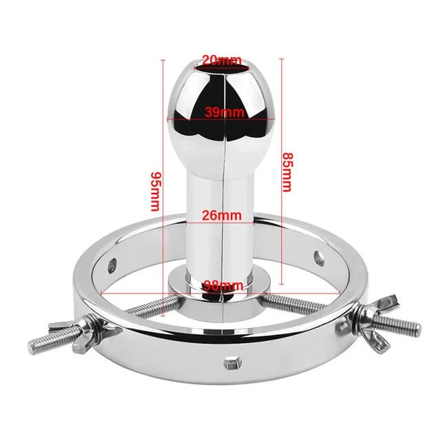 Pleasure Shop Huge Adjustable Metal Plug Toy for Pleasure