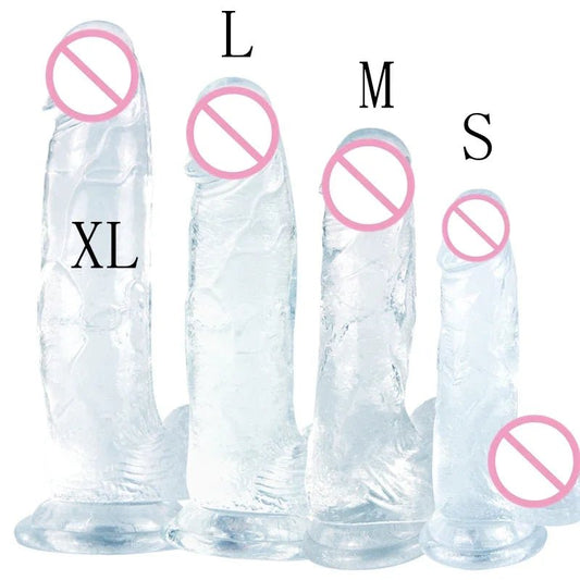 Giant Long Jelly Realistico with Suction Cup Toy Delight