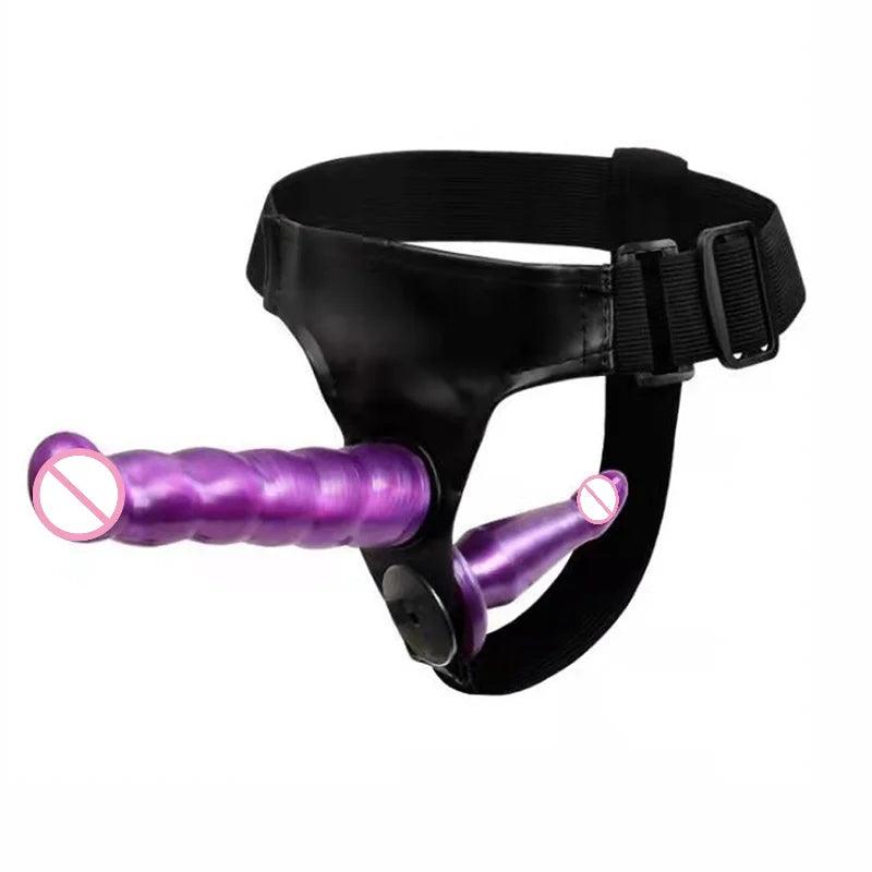Wearable Lesbian Pants Double Strap on Joy for Couples