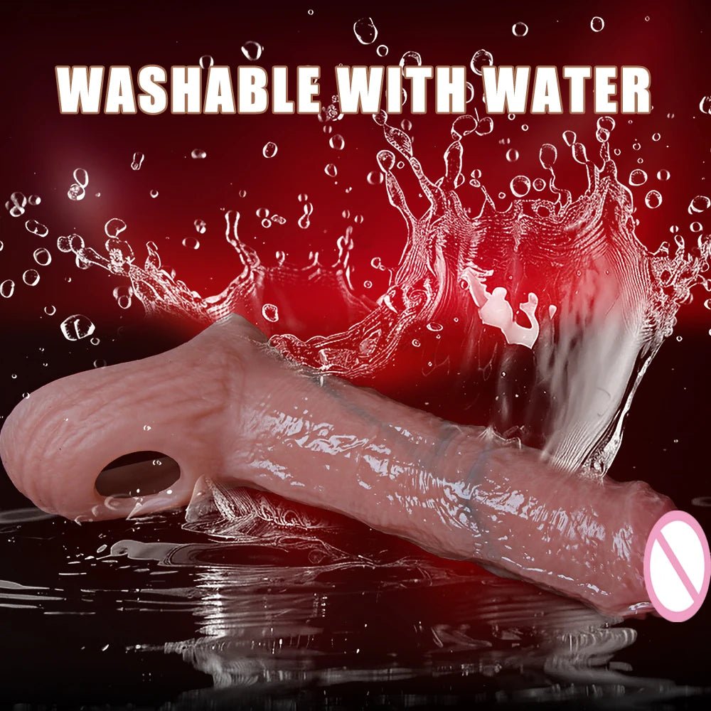 Men Extender Silicone Sleeve For Realistic Enlargement