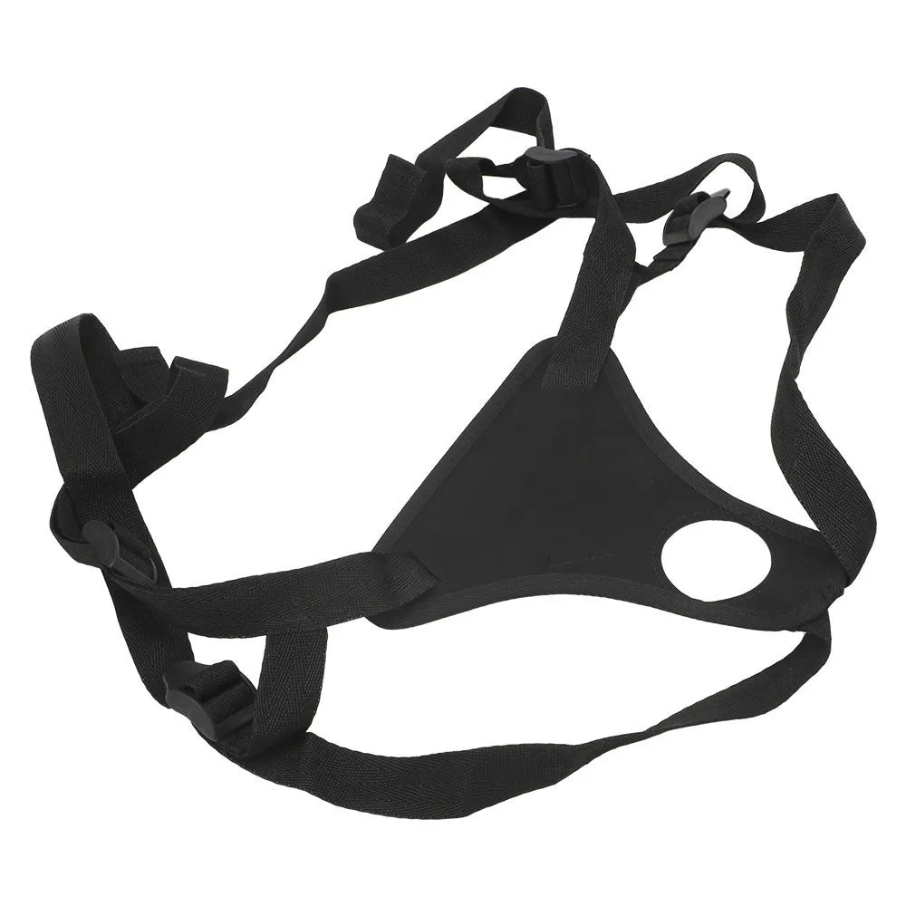 Wearable Realistic Dildo PU Leather Flirting Belt Strap On