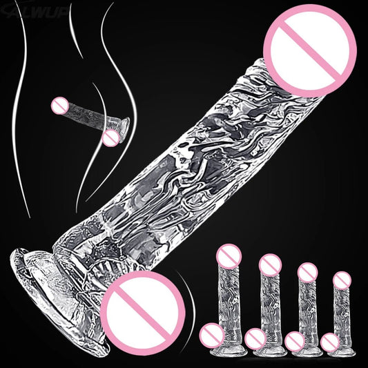 Transparent Realistic Toy with Strong Suction Cup for Fun