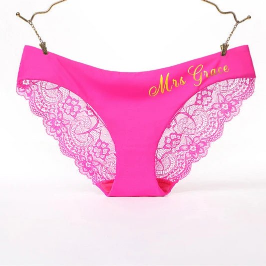 Custom Printing Lace Thong Personality Seamless Panties