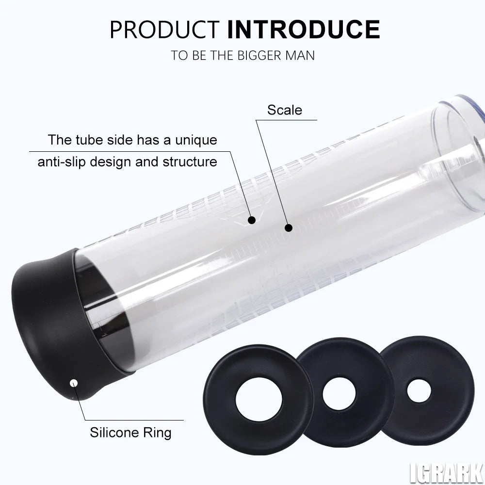 Male Vacuum Pump Increase Length Enhancement 18 Plus Device