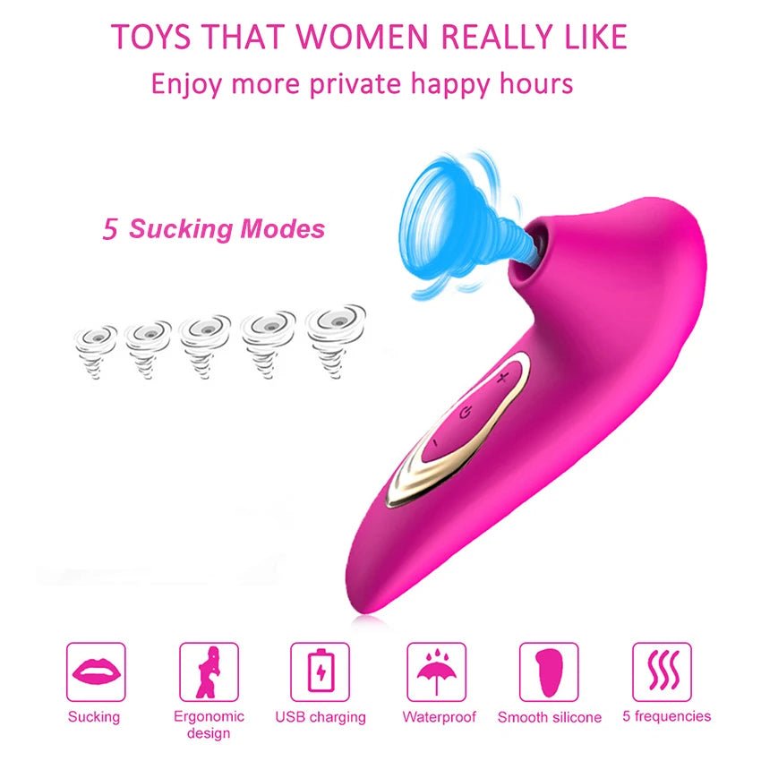 Sucker Clitoris Powerful Sucking Vibrator for Women 18 Delight