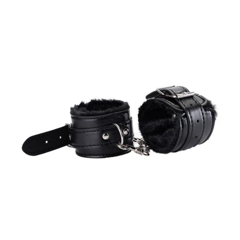 SM Handcuffs Ankle Cuff Plush Bondage Restraints 18+
