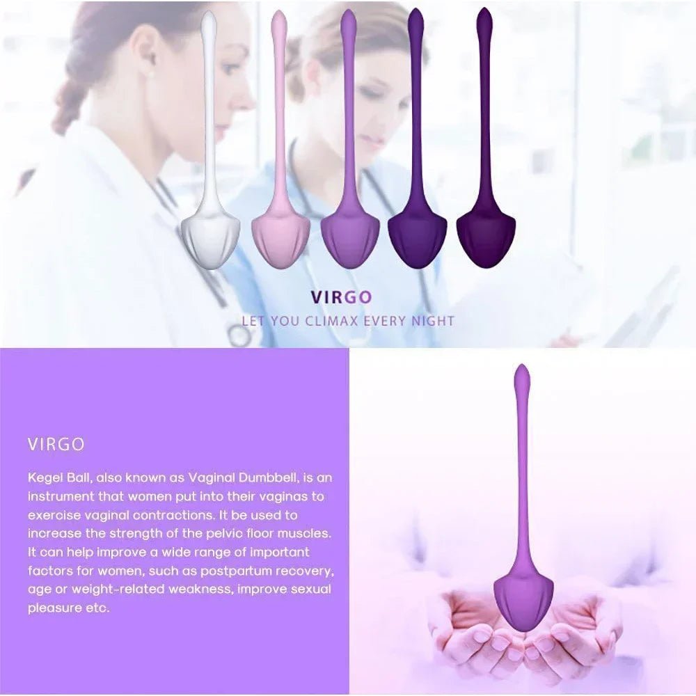 Ben Wa Ball Kegel Exercise Set for Women’s Pelvic Health Aid