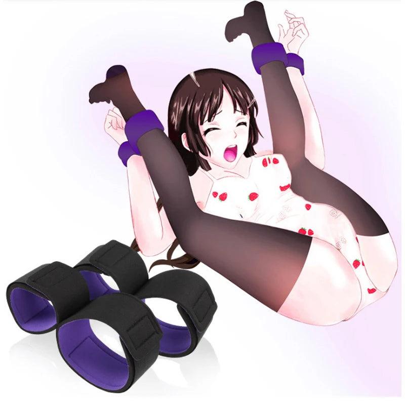Adult Erotic Restraints Handcuffs Slave Tools Bdsm Set
