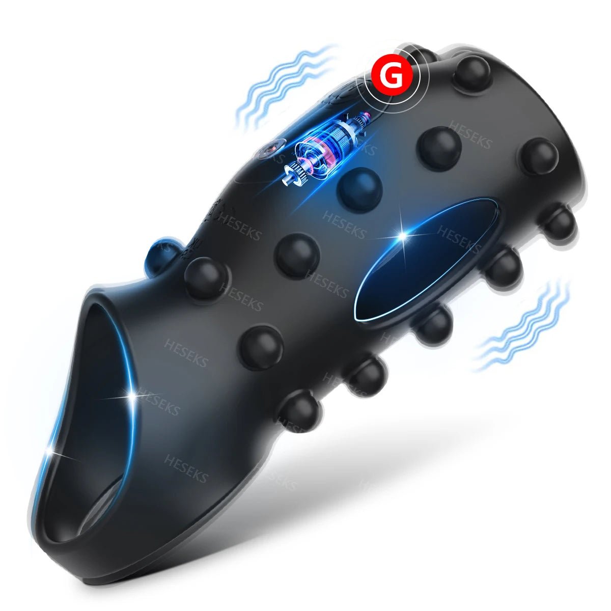 HESEKS Vibrating Sleeve Ring for Ultimate Pleasure Boost