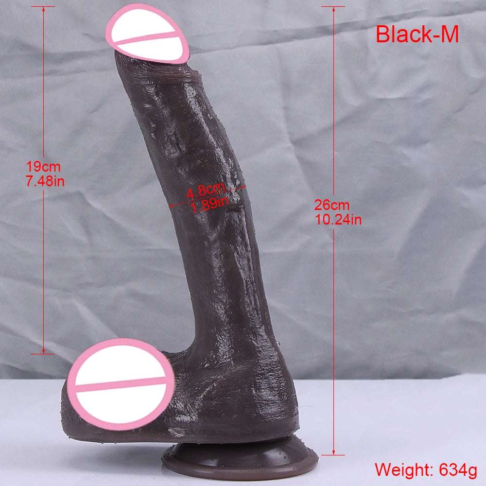 XXL Oversized Dildo Realistic Huge Penis Giant Phallus Long Soft Silicone Suction Cup Anal Sex Toys For Women Vagina Masturbator