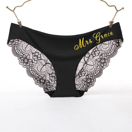 Custom Printing Lace Thong Personality Seamless Panties
