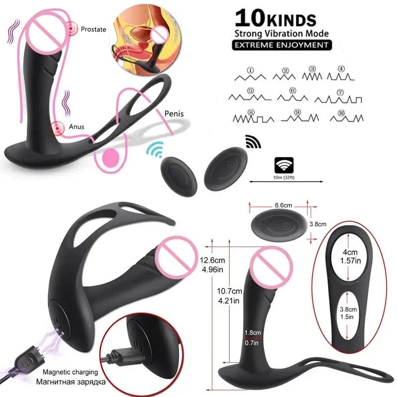 Piston Large Rings Plugs Rechargeable Male Vibrator Menu