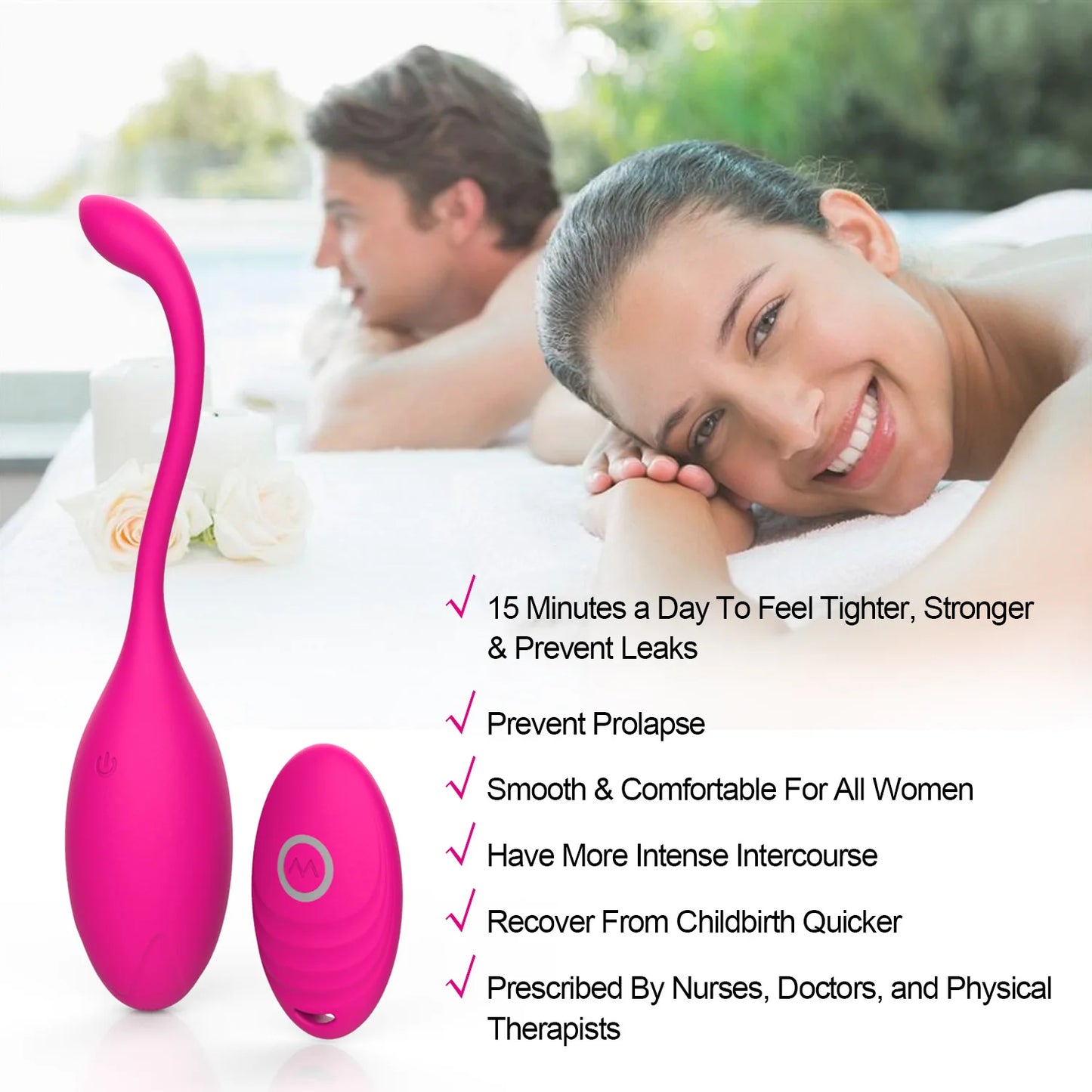 Remote Ben Wa Balls for Tight Exercise and Pleasure Enhancement