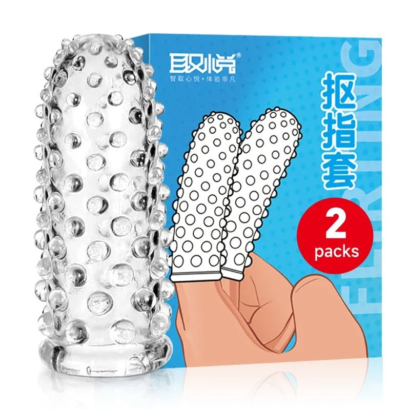 Finger Sleeve Vibrator Silicone Stimulator For Women Bliss