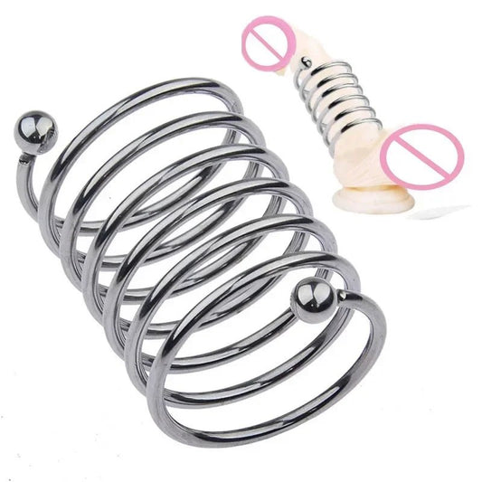 BDSM Male Delay Ejaculation Stainless Steel Ring for Pleasure