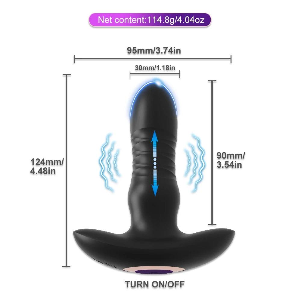 Buttock Plug Vibrator for Ultimate Pleasure Experience Silicone