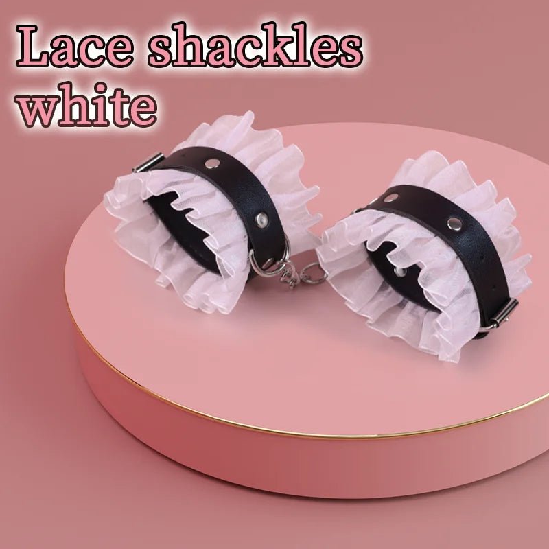 Sex Games Bondage Kits With Handcuffs Nipple Clamps Whip