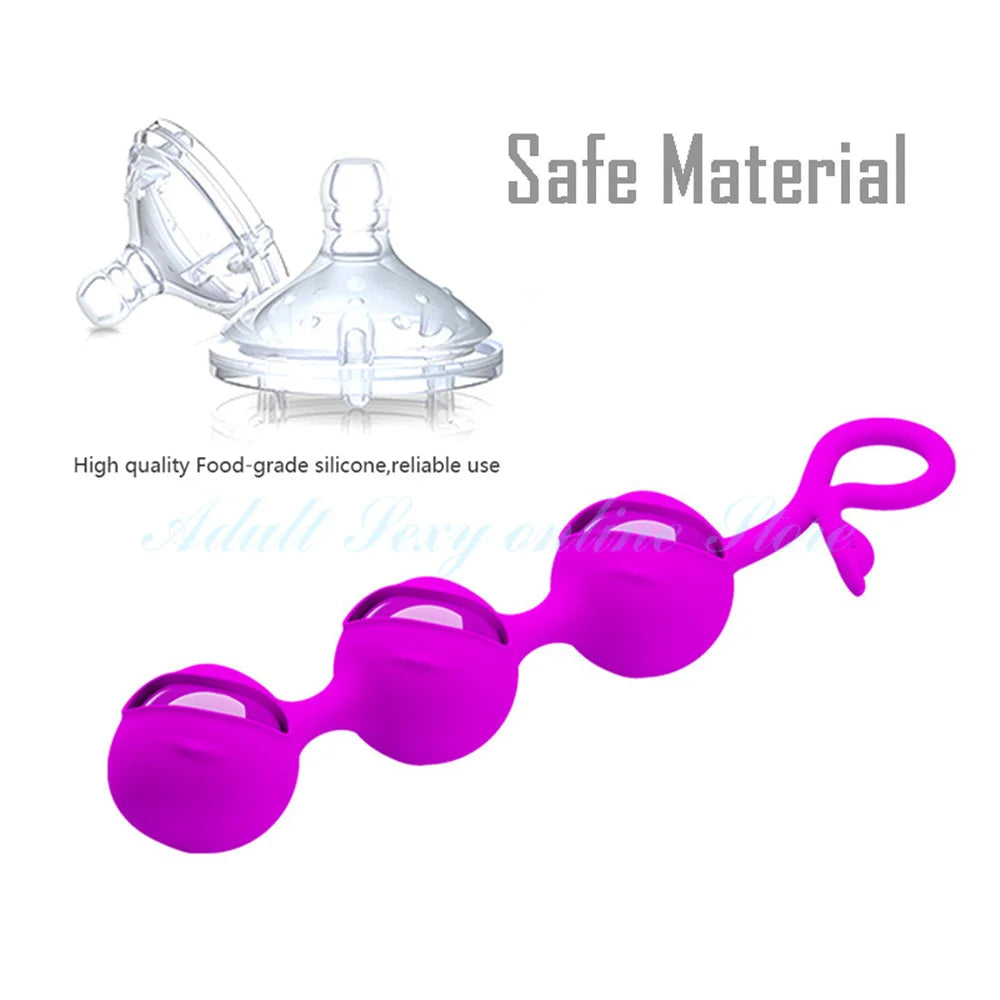 Silicone 3 Smart Kegel Egg Tighten Toys for Women Wellness