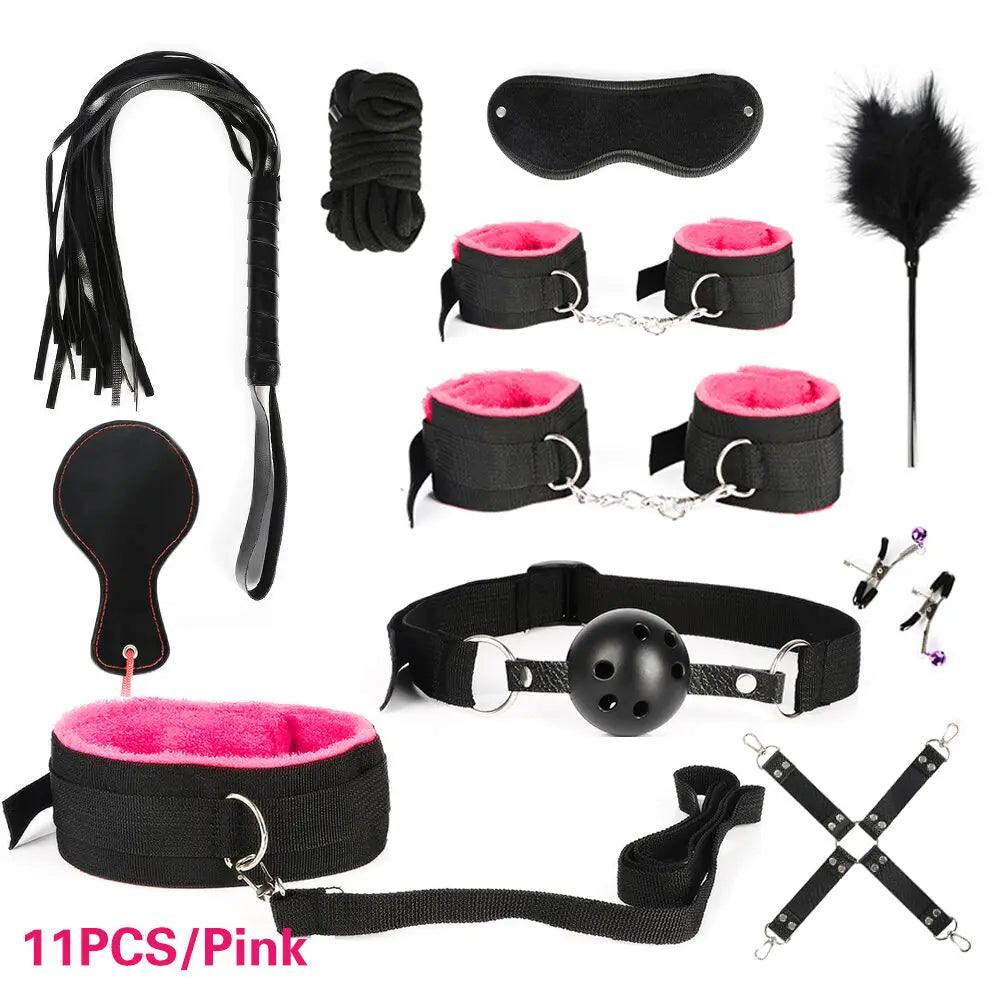 BDSM Set Kits Vibrator Adults Sex Toys Bondage for Women