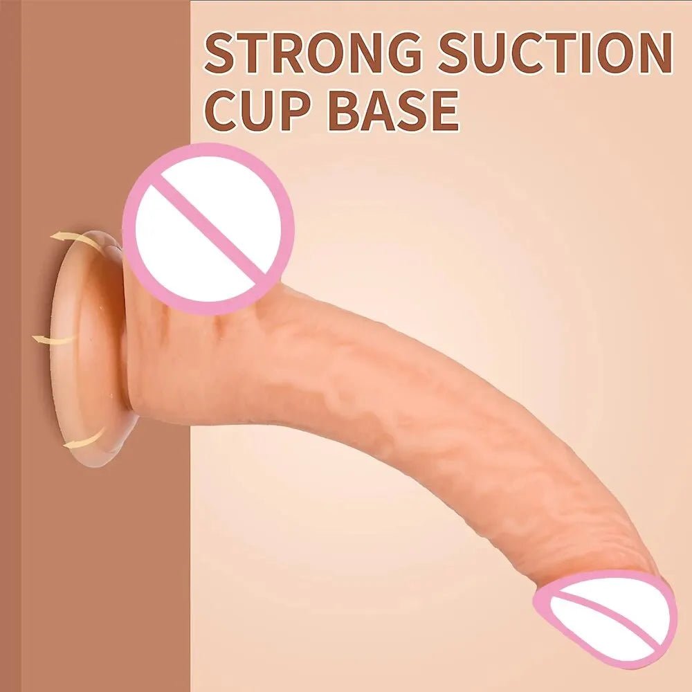 7.1 Inch Realistic G Spot Stimulator with Suction Cup Toy