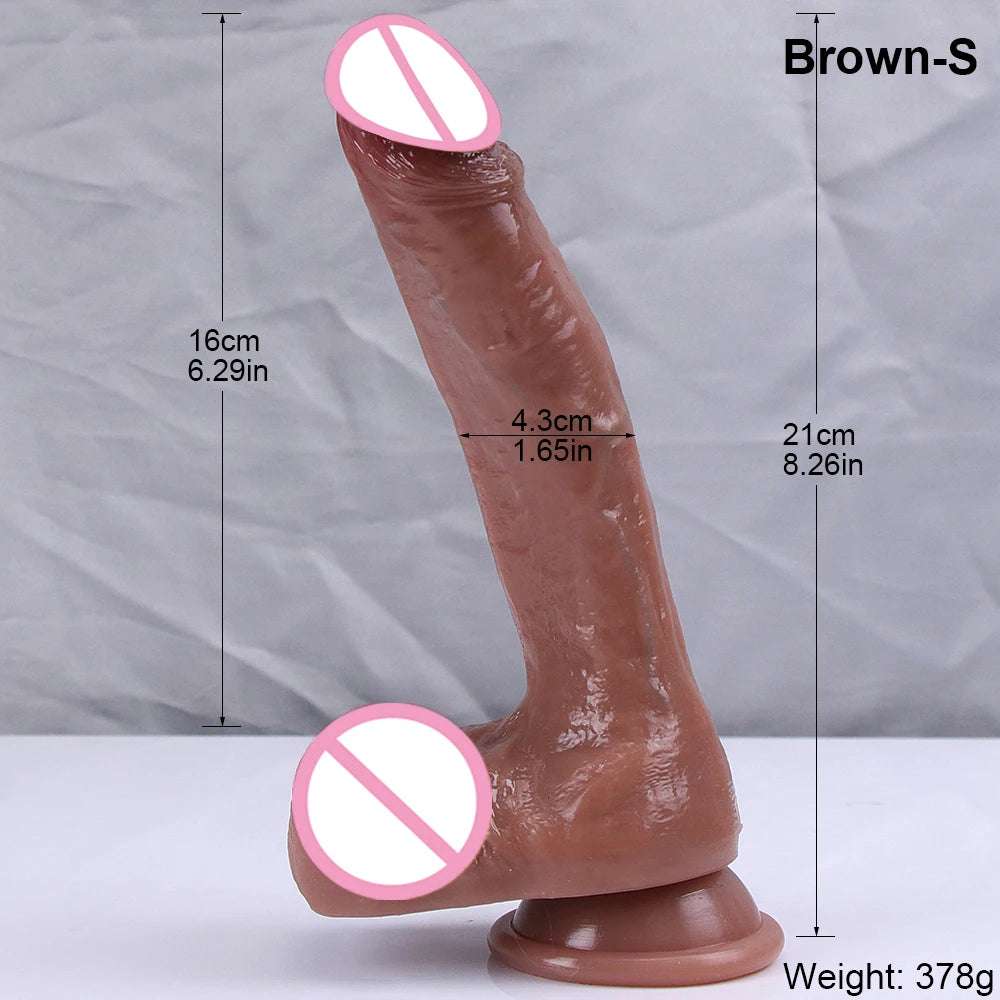XXL Oversized Dildo Realistic Huge Penis Giant Phallus Long Soft Silicone Suction Cup Anal Sex Toys For Women Vagina Masturbator