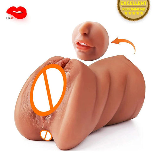 3in1 Realistic Mouth & Butt For Ultimate Male Pleasure