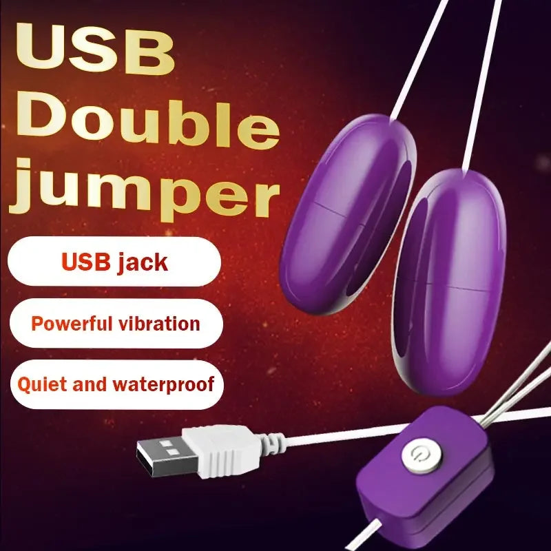 Play Egg Adult Women Cosplay USB Vibrator for Joyful Relaxation