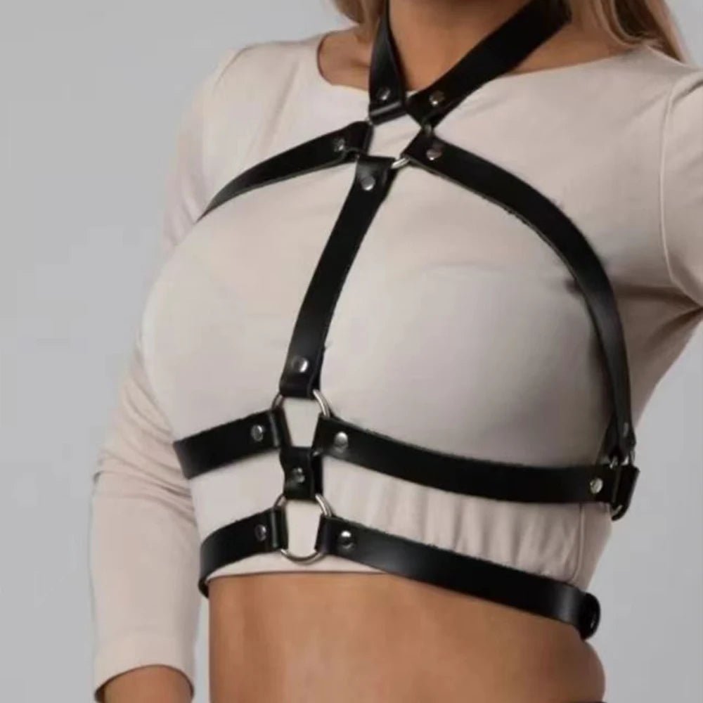 Sexy Bdsm Harness Collar Bondage Bra Cage Lingerie for Women