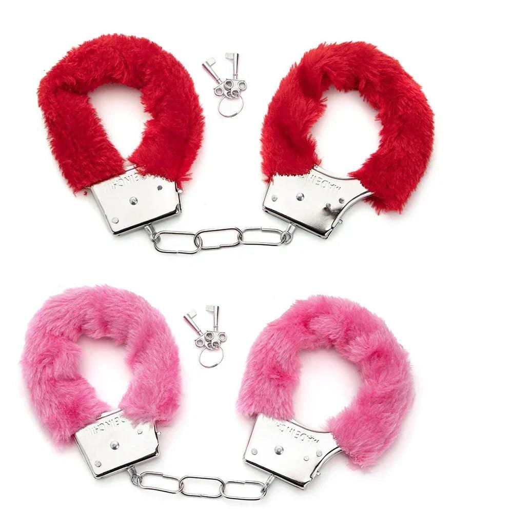 Erotic Accessories Sex Toys 2pc BDSM Bondage Handcuffs Set